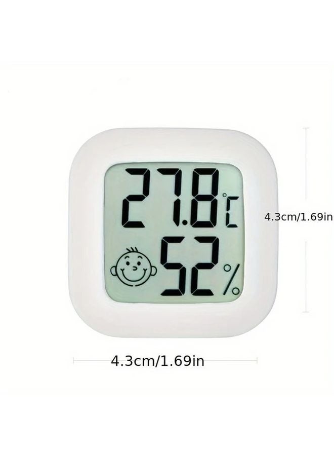 White Digital Thermometer Hygrometer Mini LCD Display Room Temperature Humidity Monitor - Image 2