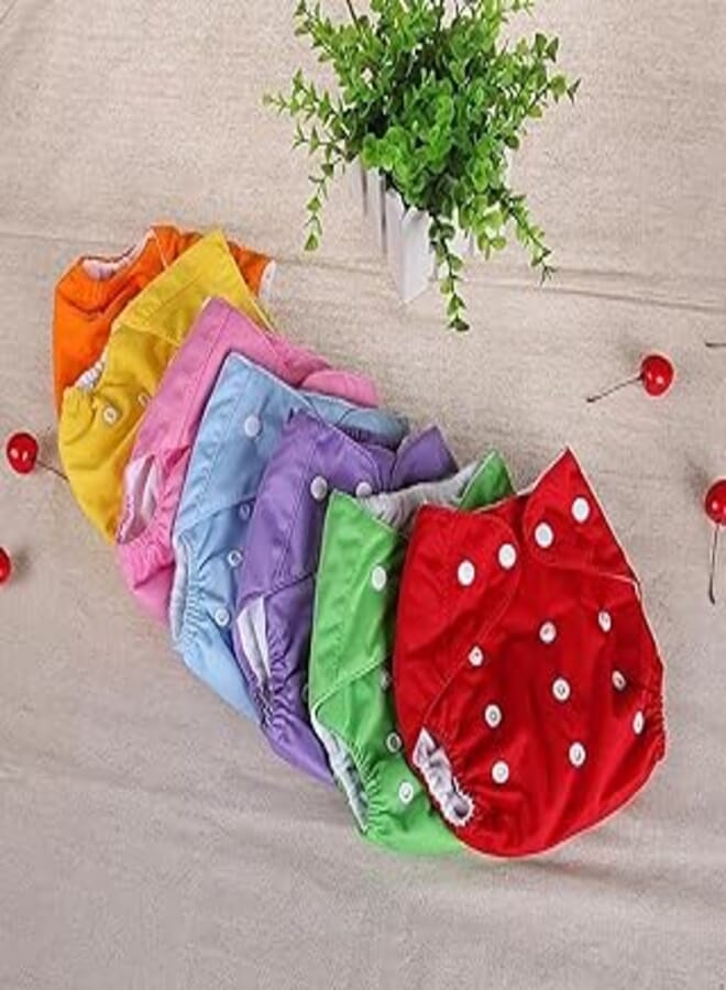 Reusable Baby Cloth Diapers Winter Summer Adjustable Washable Cotton Cover Diapers Multicolor