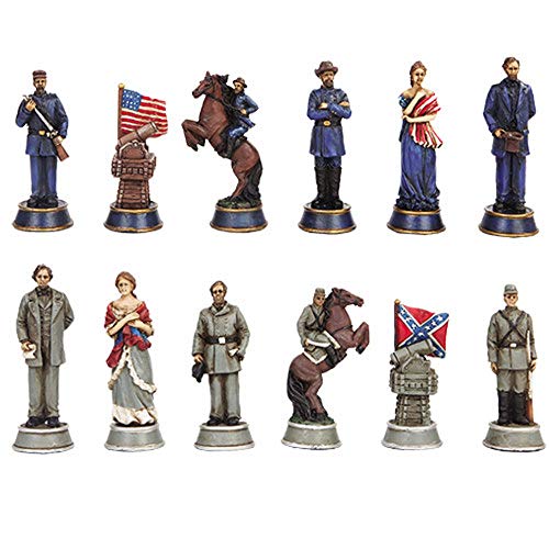 PTC Civil War Solider Themed Chess Set with Glass Board, Multicolor - Image 3