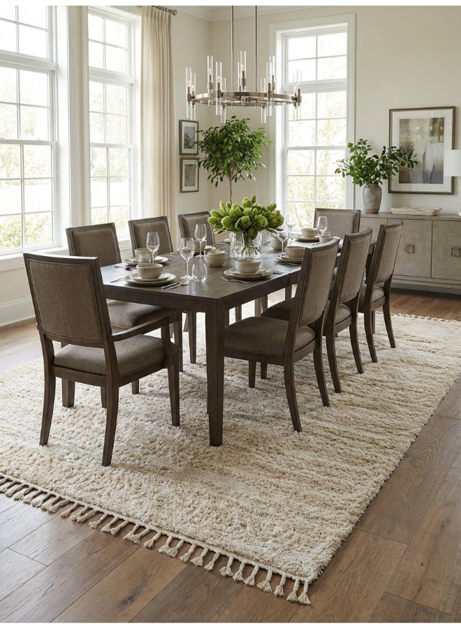 Noon East Carpet Shaggy Rugs with Soft Texture, Color - Beige, Size - 200x290 cm - 6.5x9.5 ft, Design - Nimbus Plush , Ideal  for Living space , Master Bedroom, Dinning room & Large office space - Image 2