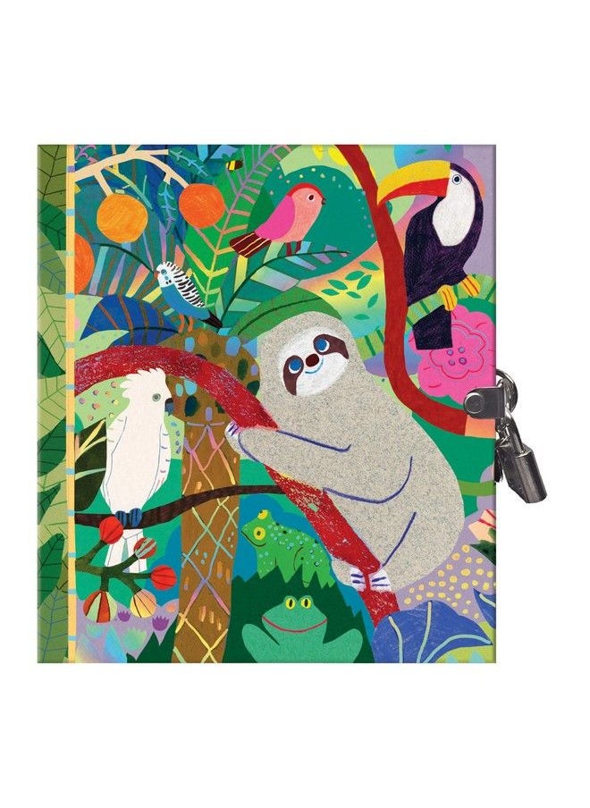 eeboo - : Secret Sloth Hardcover Journal With Lock And Key Perfect Way To Practice Gratitude And Mindfulness Foil Cover And Spine Perfect For Ages 5 And Up - Image 1