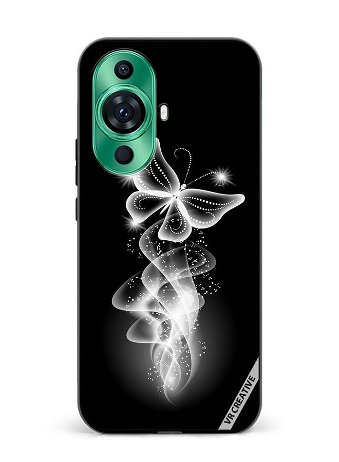 VR CREATIVE Protective Case Cover For Huawei nova 11 Ultra Butterfly Lighting Design Multicolour - Image 1