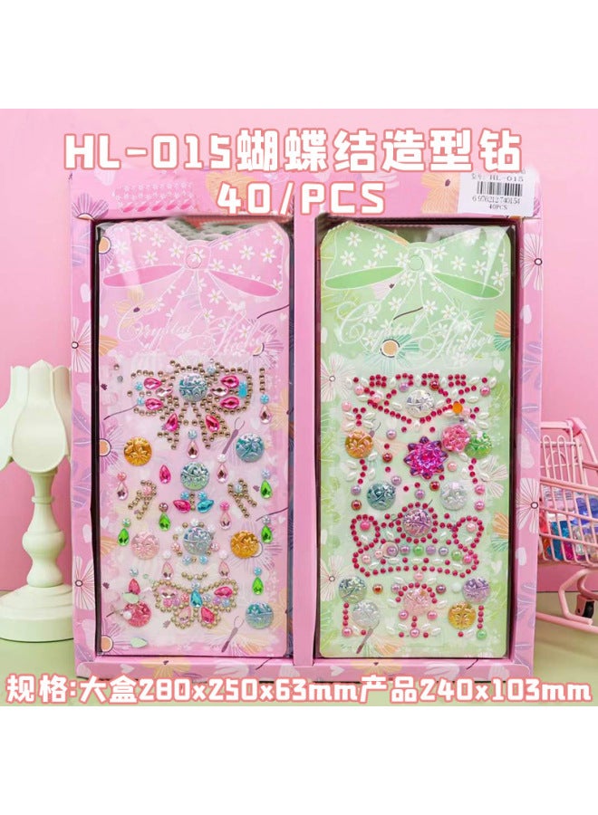 HELPS New Cartoon Diamond Stickers Children's Diamond Three-dimensional Painting Color Journal Stickers Student Reward Material Paper - Image 1