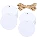 G2PLUS 100PCS White Gift Tags with String22 Round Paper Tag Blank Hang Tag Circle Tags with Holes for Craft Projects Xmas Gift DIY Wedding Favor Bag - Image 1