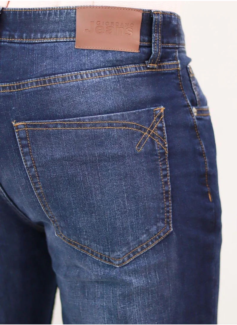 GIORDANO Men's Denim Low Rise Skinny Tapered Fit Jeans