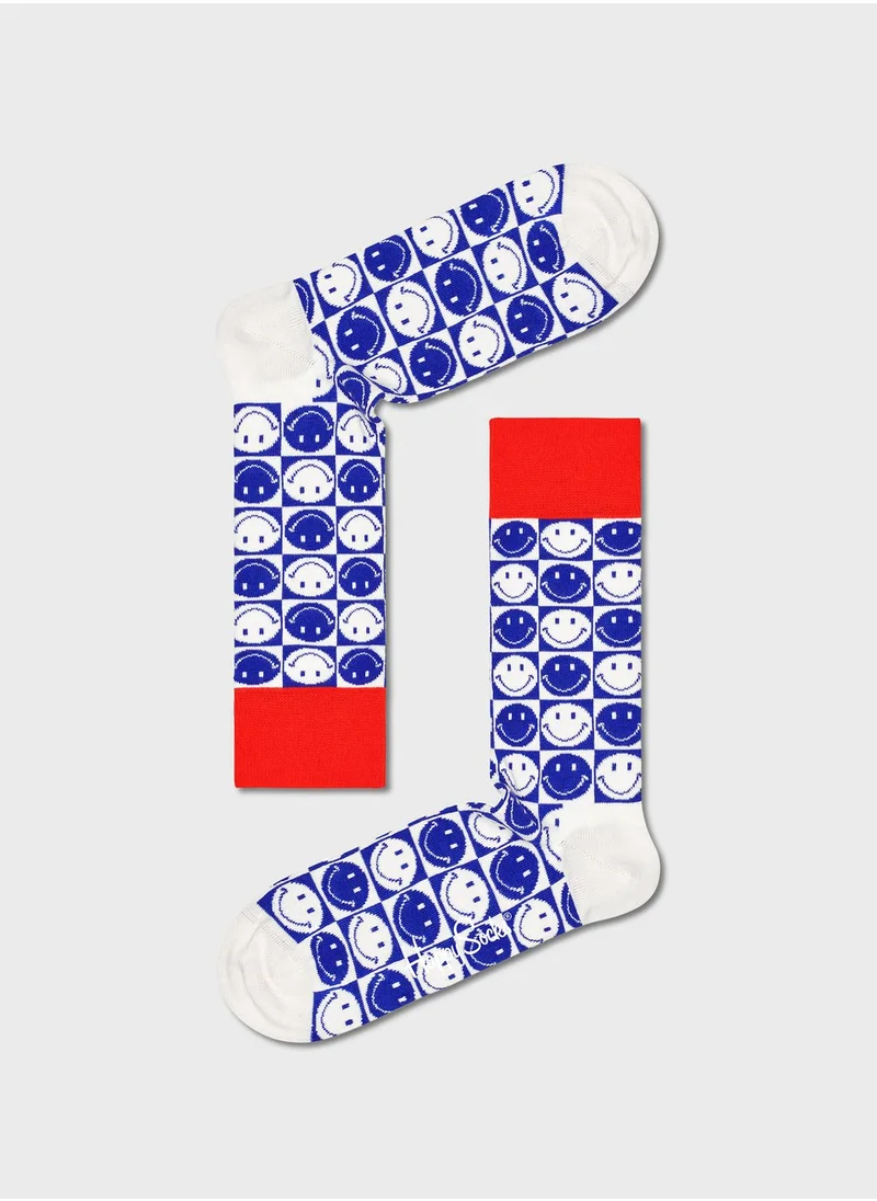 Happy Socks 6-Pack Embroidered Crew Sock