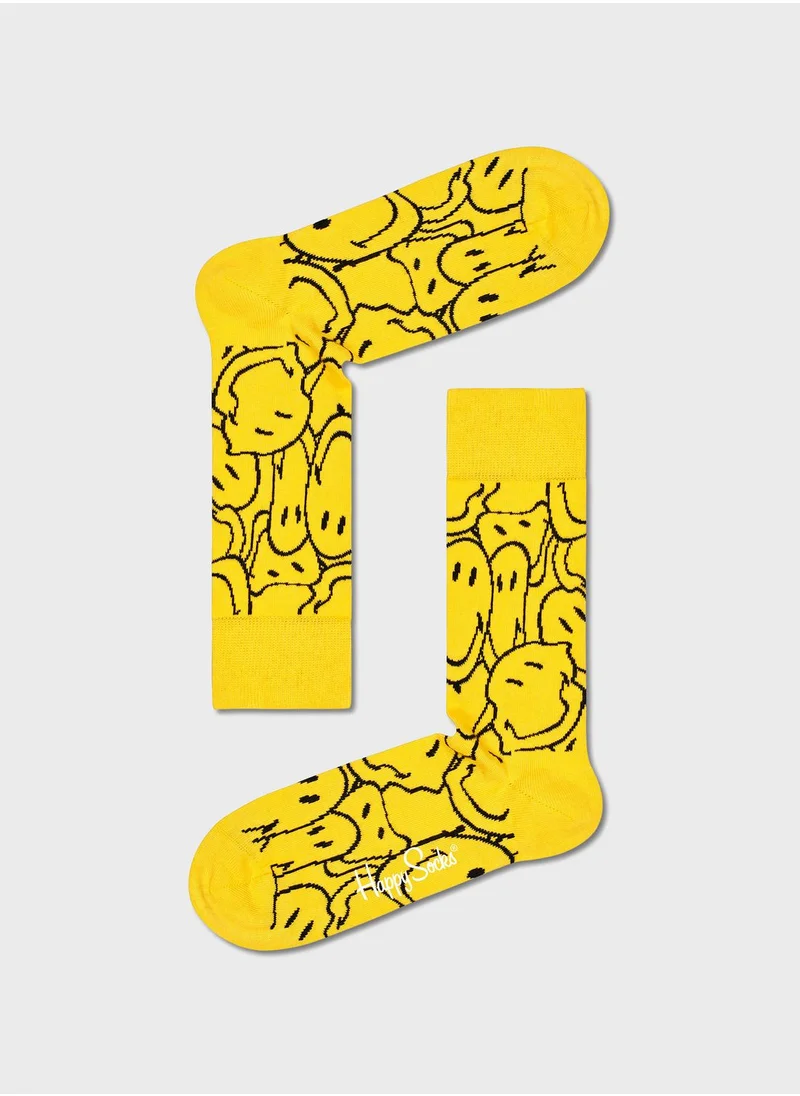 Happy Socks 6-Pack Embroidered Crew Sock