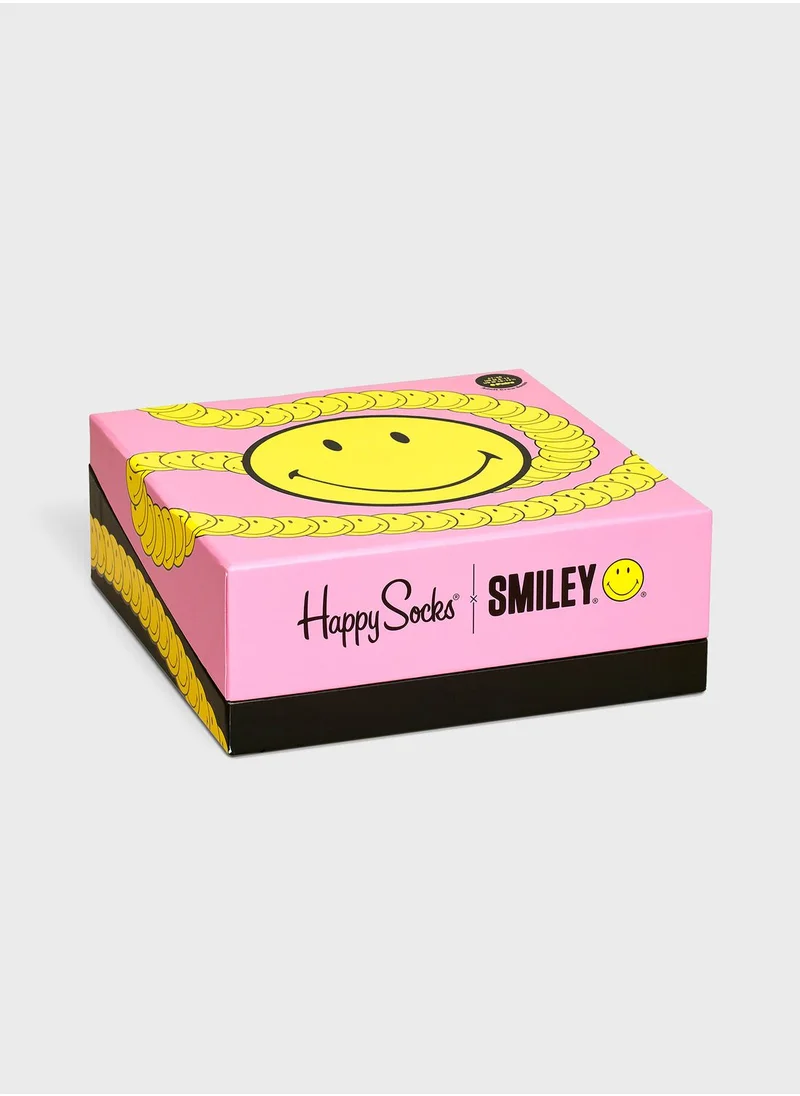 Happy Socks 6-Pack Embroidered Crew Sock