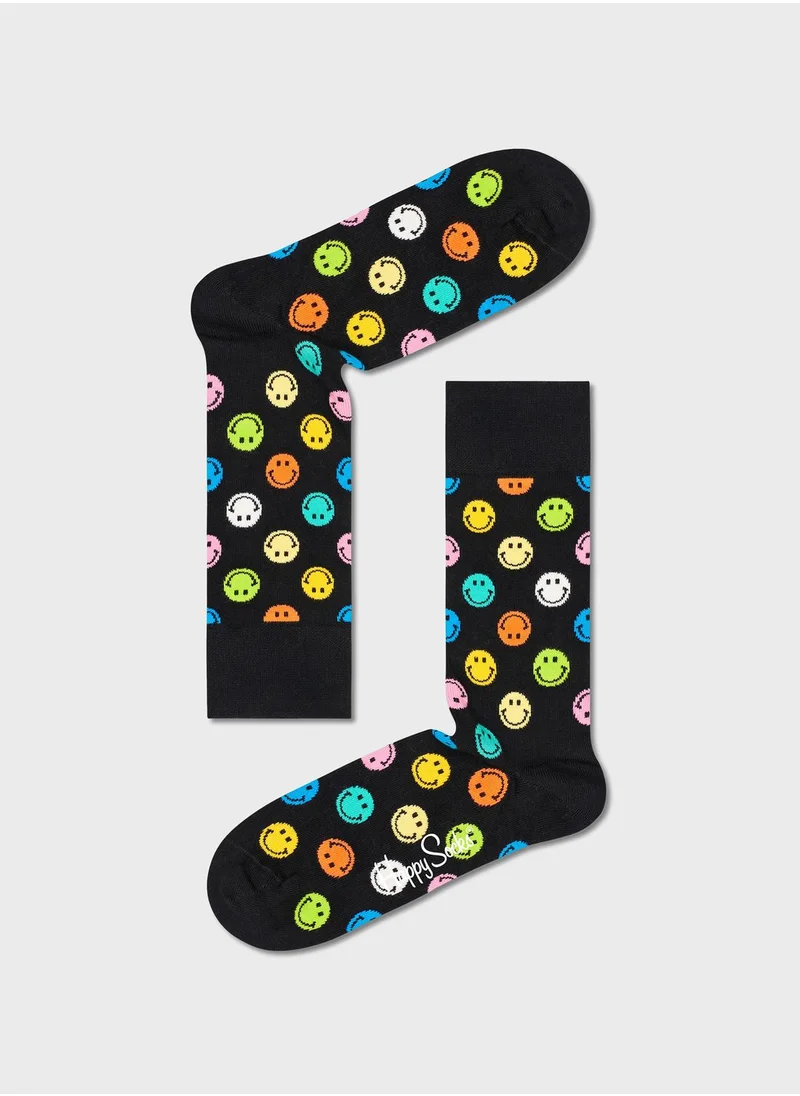 Happy Socks 6-Pack Embroidered Crew Sock
