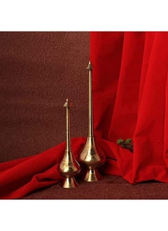 QUESERA Brass Gulab Pash Rose Water Holy Water Sprinkler Divine Religious Worship Holy Pot Paneer Sombu  - Image 4