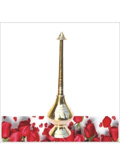 QUESERA Brass Gulab Pash Rose Water Holy Water Sprinkler Divine Religious Worship Holy Pot Paneer Sombu  - Image 2