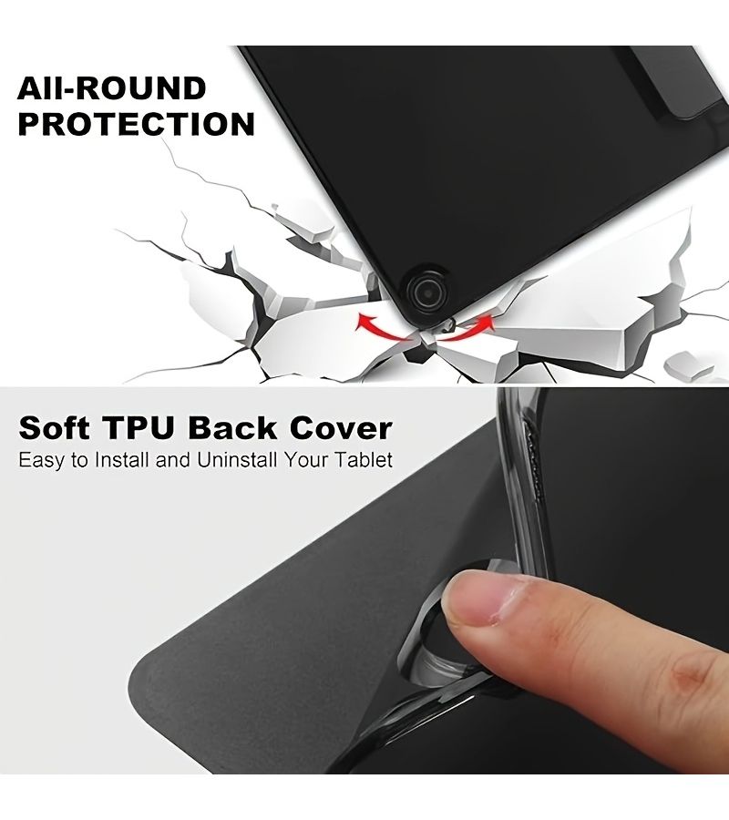 Lightweight TPU Trifold Case for Fire Max 11 13th Gen 2023 With Auto Wake Sleep Star Point - Image 3