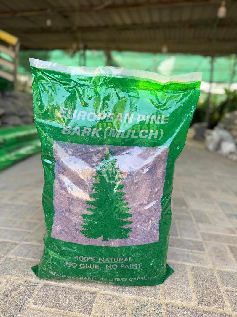 مهاد لحاء الصنوبر الطبيعي 100% الأوروبي - كيس سعة 50 لتر للحدائق وتنسيق الحدائق - Image 5