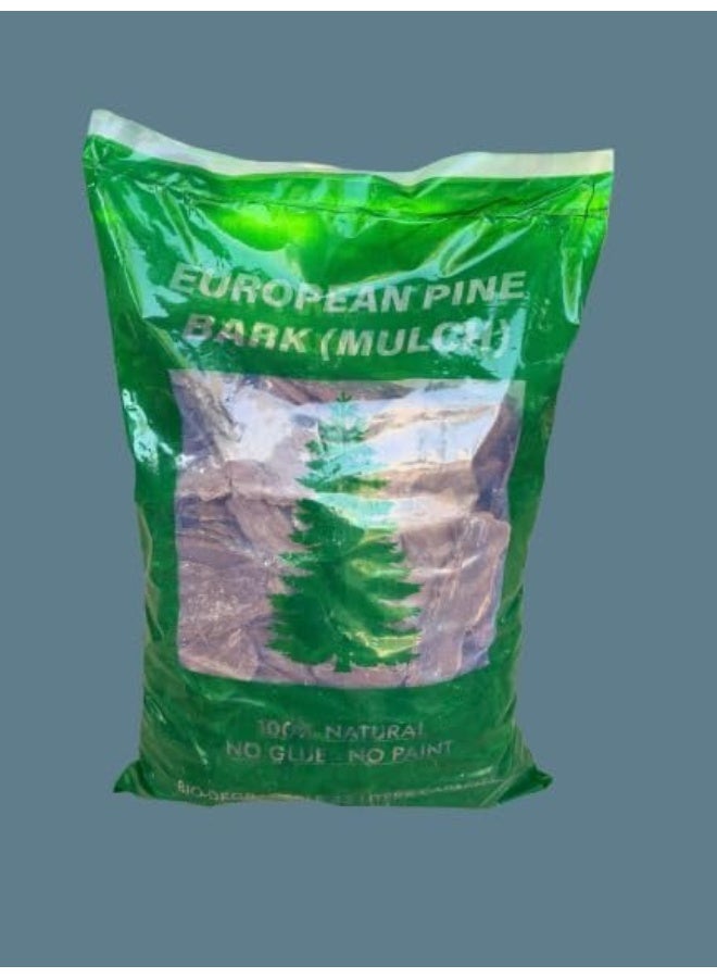 مهاد لحاء الصنوبر الطبيعي 100% الأوروبي - كيس سعة 50 لتر للحدائق وتنسيق الحدائق - Image 1