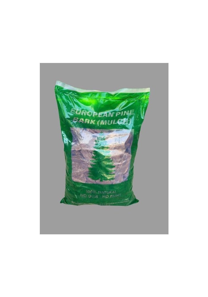 مهاد لحاء الصنوبر الطبيعي 100% الأوروبي - كيس سعة 50 لتر للحدائق وتنسيق الحدائق - Image 2