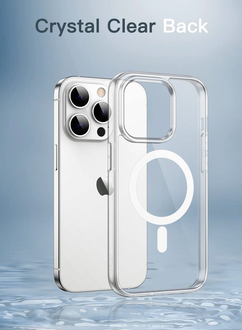 جي تيك جراب مغناطيسي لهاتف iPhone 14 Pro 6.1 بوصة متوافق مع MagSafe Wireless Charging غطاء ممتص للصدمات للهاتف مضاد للخدش شفاف - Image 2