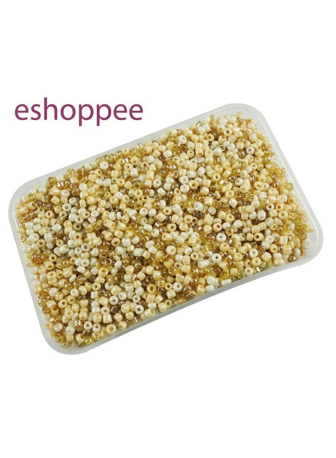 إيشوبي خرز بذور زجاجي بلون الخوخ من eshoppee، مقاس 8/0، 3 مم، وزن 200 جم، لمجموعة صنع المجوهرات، مواد فنية وحرفية للتطريز، مواد لصنع القلائد والأساور والأقراط، مجموعة DIY (مجموعة Peach 2 Family) - Image 1