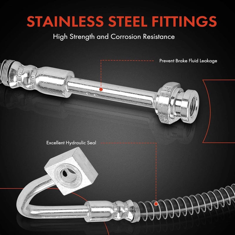 A-Premium Brake Hydraulic Hose for Kia Sportage 1995-2002 - Image 4