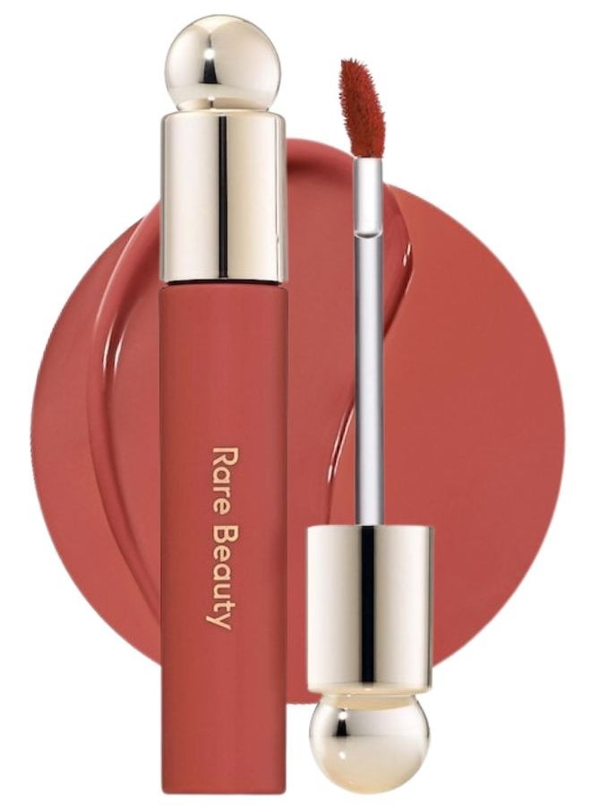 Rare Beauty "Rare Beauty by Selena Gomez Soft Pinch Tinted Lip Oil Stain - Serenity (Warm Rose, 3ml) - Hydrating, Lightweight, and Long-Lasting Lip Tint with a Glossy Finish"  - Image 1