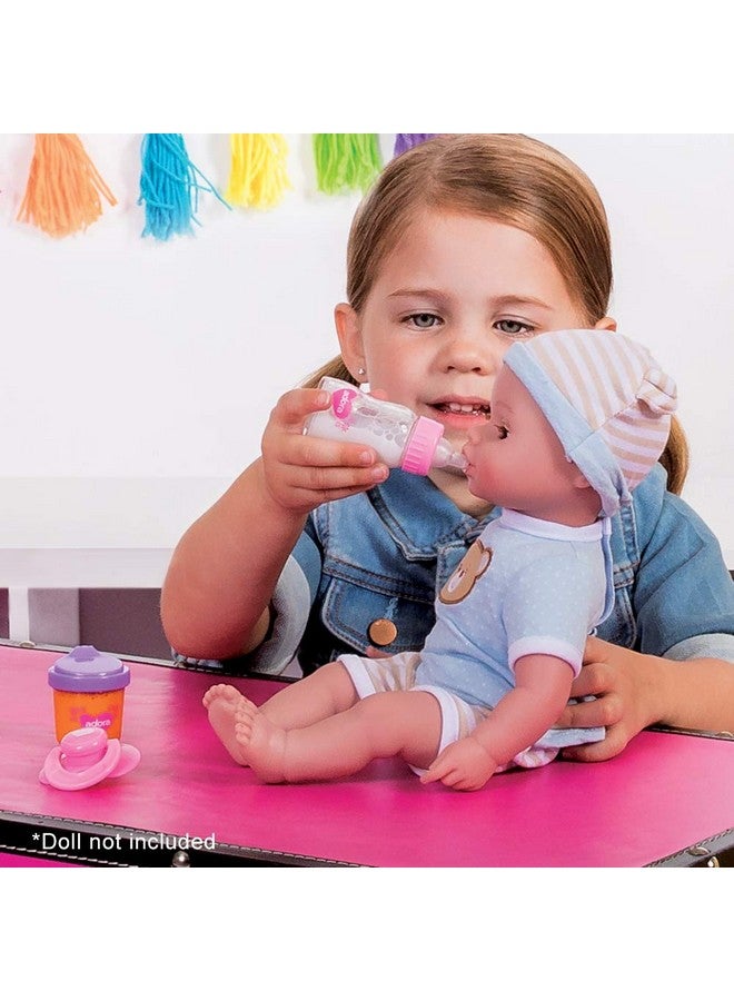 Adora مجموعة أكسسوارات دمى الأطفال أادورا مجموعة سحرية مكونة من 3 قطع تأتي مع مصاصة وزجاجات دمى سحرية مع حليب وعصير برتقال يختفي، هدية عيد ميلاد للأطفال من عمر 2 سنة وما فوق - Image 5