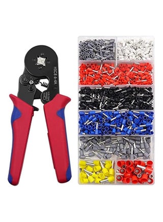 Ferrule Crimping Tool Kit, AWG23-7 Self-adjustable Ratchet Wire Crimping Tool Kit Crimper Plier Set with 1200PCS Wire Terminals Crimping Connectors Wire End Ferrules - pzsku/ZD0B9BD9E5031E1B18A1FZ/45/_/1739950827/64d2120f-6df2-47c8-9022-d0cbb19d4599