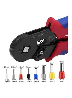 PROMASS Ferrule Crimping Tool Kit, AWG23-7 Self-adjustable Ratchet Wire Crimping Tool Kit Crimper Plier Set with 1200PCS Wire Terminals Crimping Connectors Wire End Ferrules  - Image 2