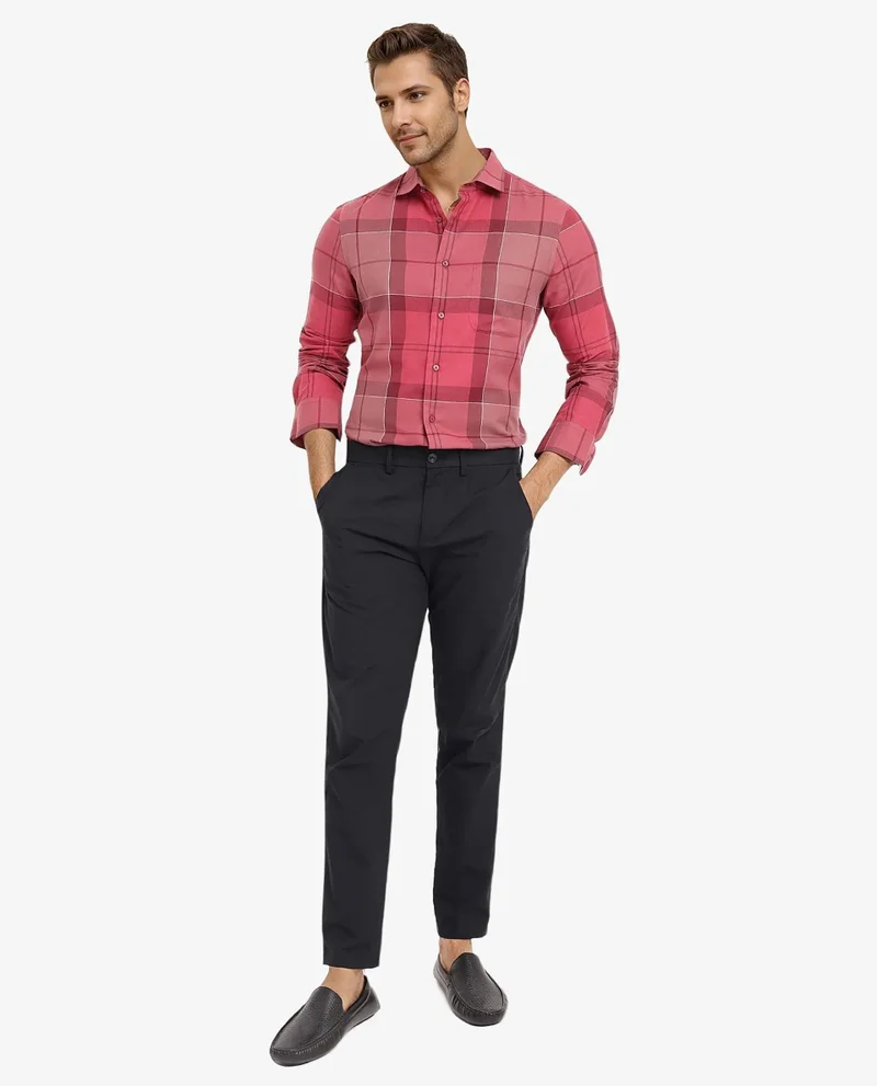 Rare Rabbit Men's Cotton Check Checkered Shirt