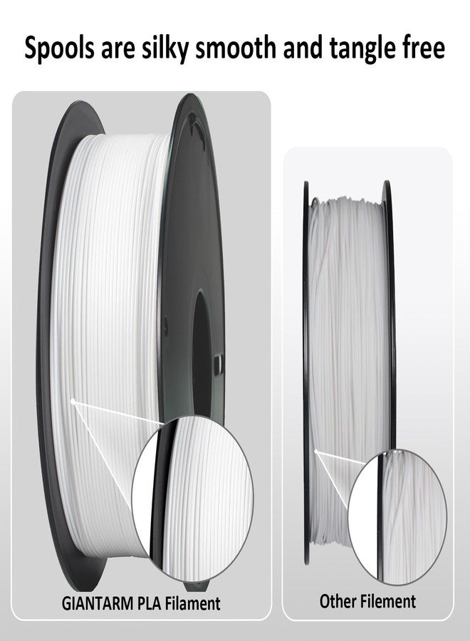 GIANTARM 3D Printer Filament, 0.5kg White PLA Filament,1.75mm Dimension Accuracy +/- 0.03mm, 3D Printing Filament - Image 3