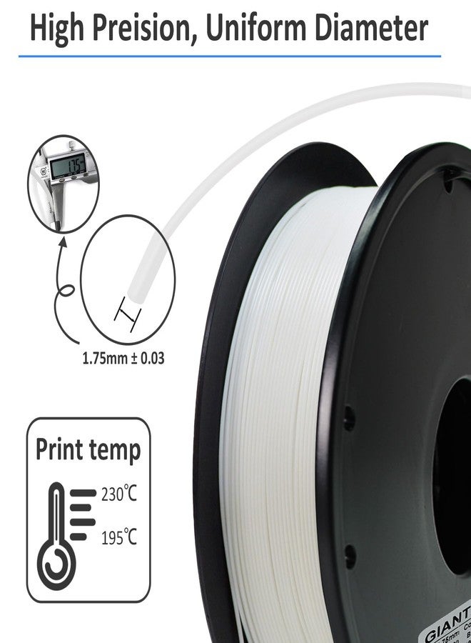 GIANTARM 3D Printer Filament, 0.5kg White PLA Filament,1.75mm Dimension Accuracy +/- 0.03mm, 3D Printing Filament - Image 4