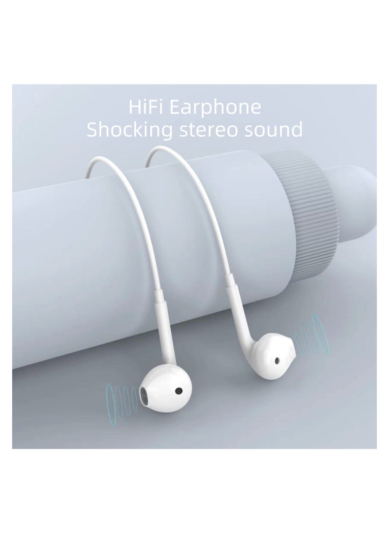 FMAX - Wired phone Headphones White - Image 1