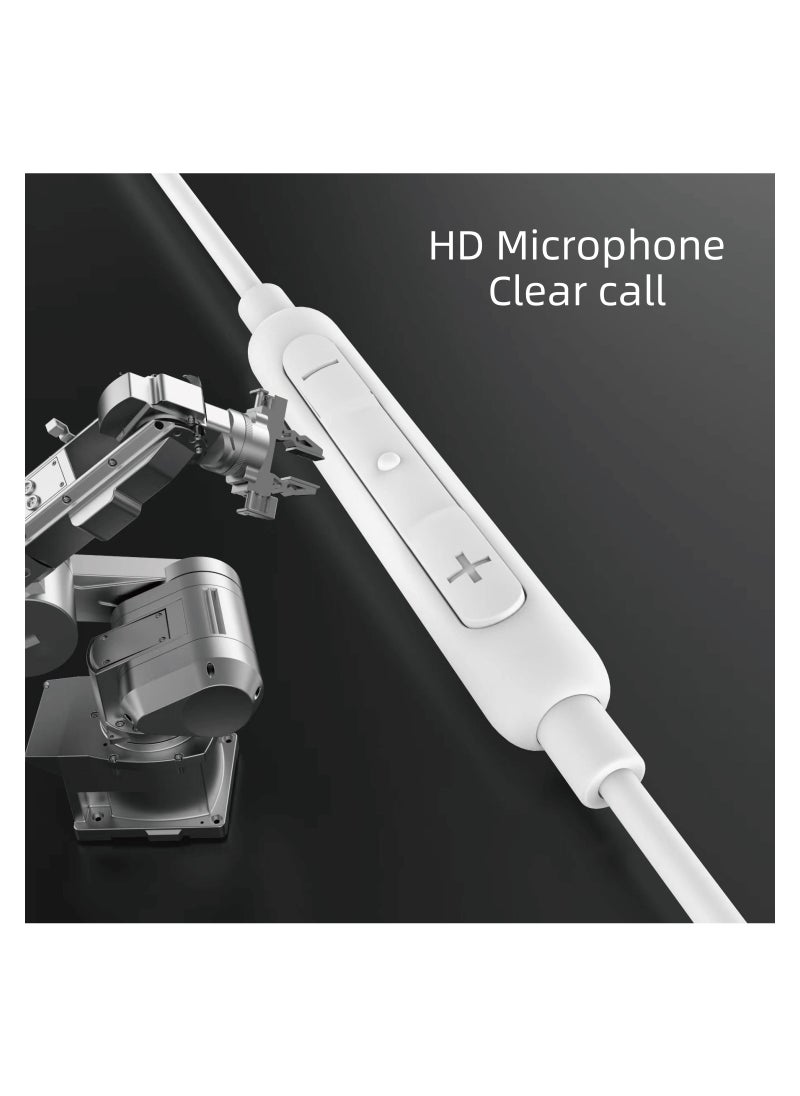 FMAX - Wired phone Headphones White - Image 1