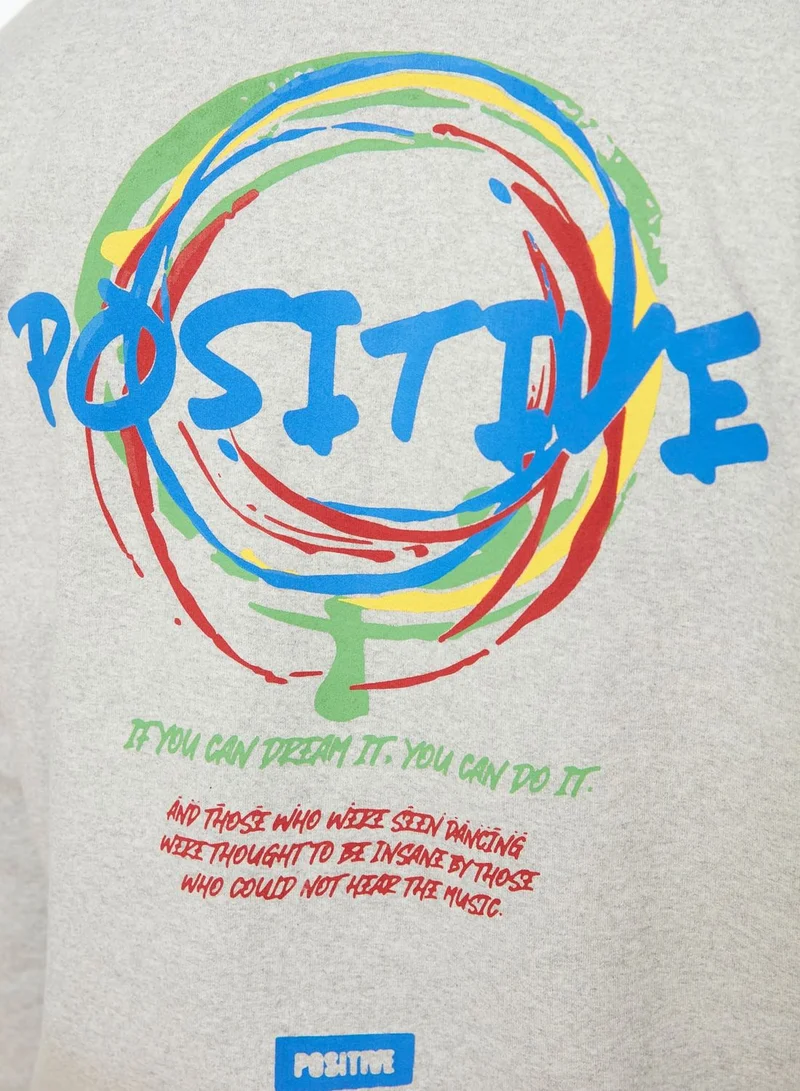 trendyol Slogan Sweatshirt