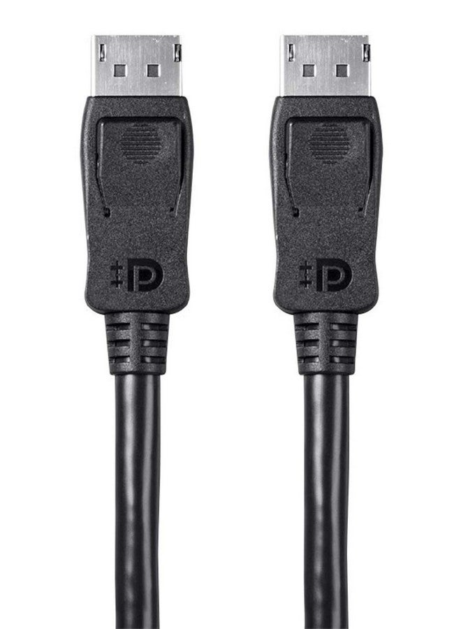 Monoprice Displayport 1.4 Cable 32.4 Gbps 8K@60Hz 4K@120Hz Dynamic Hdr High Bit Rate 3 Display Stream Compression 1.2 6 Feet Black Select Series - Image 1