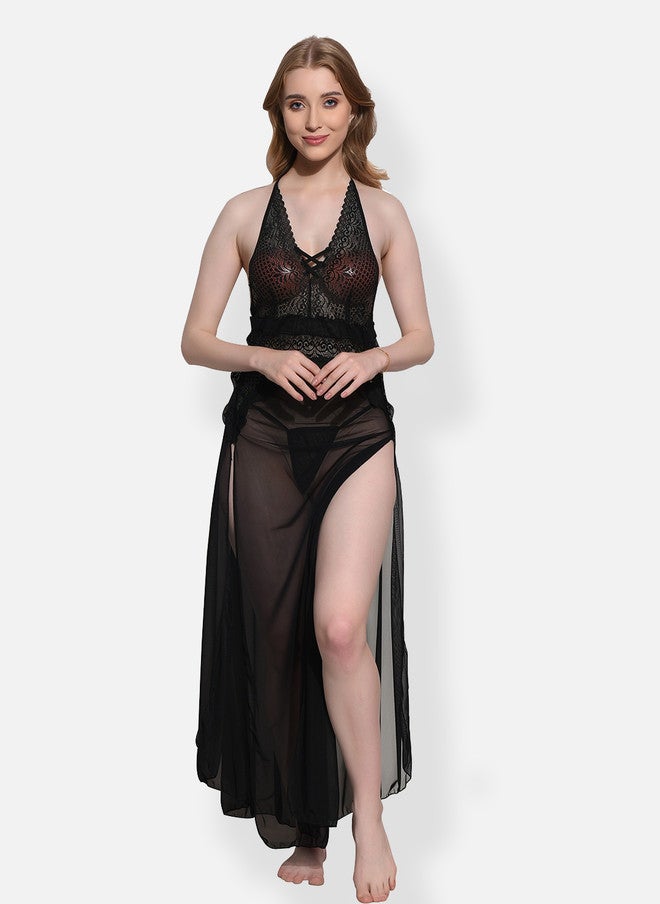 FIMS Pack Of 2 Self Design Shoulder Straps Lace Baby Doll - Image 2