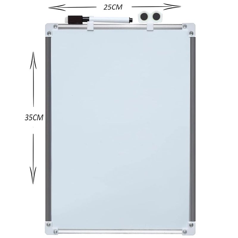 Whiteboard - Magnetic Dry Erase Board, With Marker & Eraser, 35 CM X 25 CM, Whiteboard For Office, School, Home & Classroom Use - Image 2
