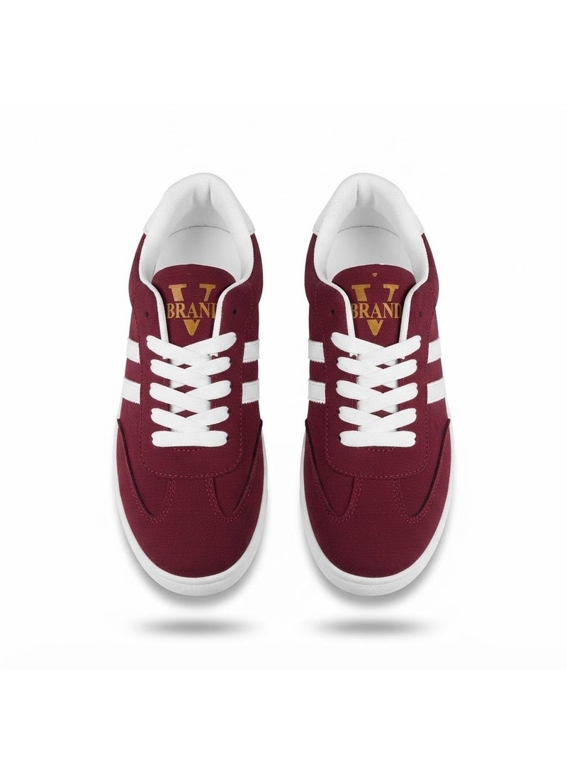 Vbranda Stylish women's sneakers crafted from soft suede SN-38-MAROON - Image 2