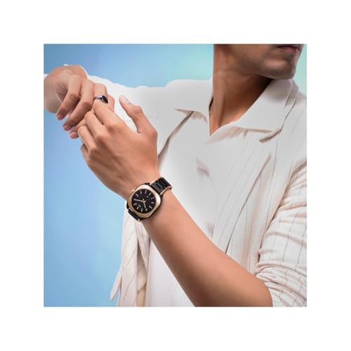 Fastrack Vyb 6.0 Aviator Quartz Black Shaped Dial Men's Watch | Stainless Steel Strap Material Analog | Guys Analog Watches - FV30034KM02W - Image 5