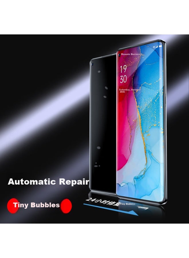 Iska Nano Full Screen 2 Pieces For Oppo Reno3pro/4pro Soft Film Mobile Film Hydrogel Film Full Screen Coverage Non-tempered Not Blocking Screen Protection Film Jm286 - Image 2