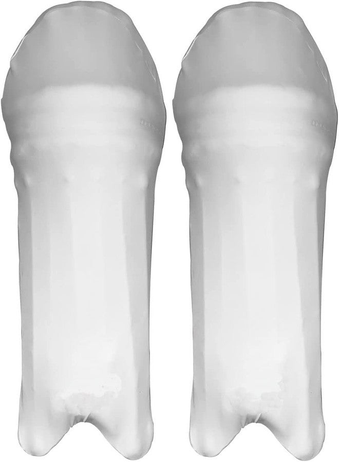 Rainox Cricket Batting Pads Covers, Leg Guards Clads, Batting Leg Guards Stretchable Outer Skin Cover Suitable for Men's & Youth Size (White) - Image 1