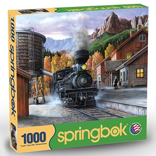 Springbok's 1000 Piece Jigsaw Puzzle Mountain Express - Made in USA - Image 2