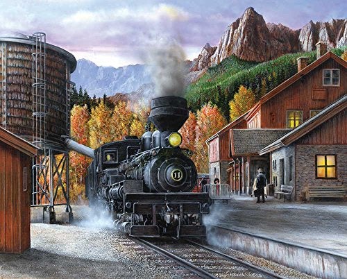 Springbok's 1000 Piece Jigsaw Puzzle Mountain Express - Made in USA - Image 5