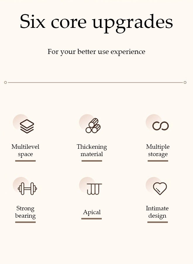 DUNISO 4 Layer Tea Bag Organizer，Desktop Storage Rack，Vertical Tea Bag Box Rack with 6 Drawer,Multi-Functional Tea Bags Container Dispenser,Suitable for Storing Coffee, Tea Bag,Beverages, Snacks and Small Items,30*17*42.5cm,White - Image 3