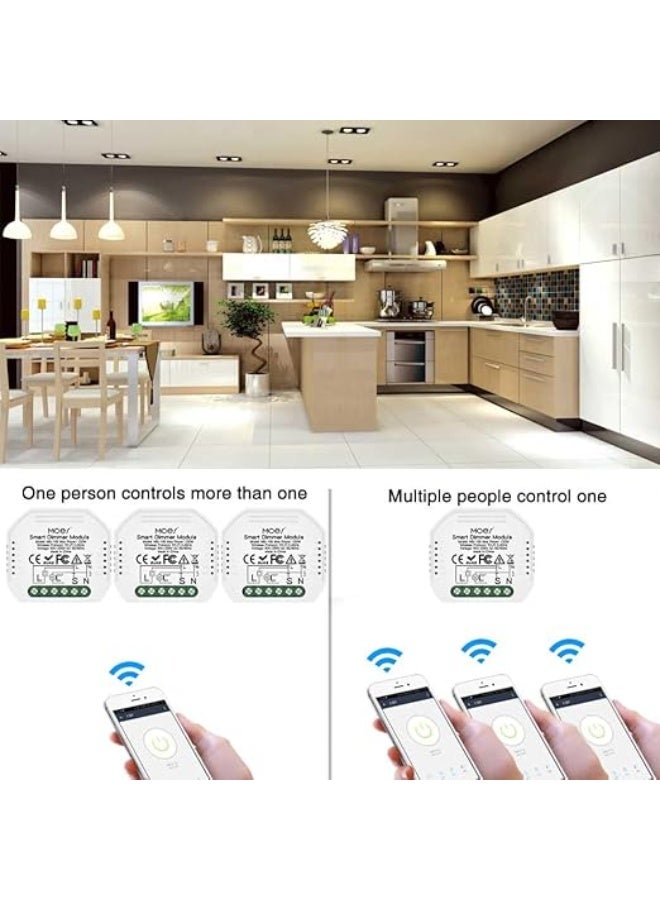 مويس وحدة مفتاح MOES Zigbee للتركيب على سكة DIN – 3 قنوات (أبيض) | ريليه ذكي بتحكم مستقل لثلاث قنوات، مؤقت وأتمتة، ومتوافق مع تطبيق Smart Life/Tuya - Image 3