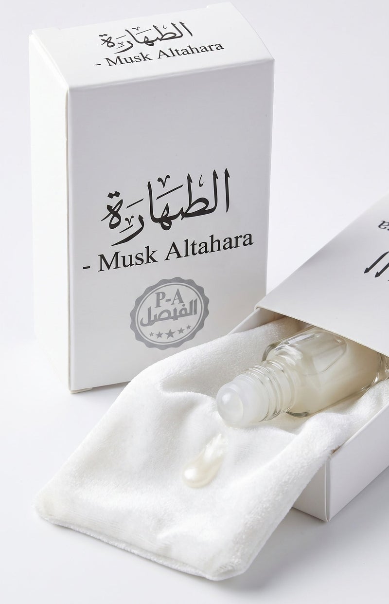 مسك الطهارة الأصلي من حامل المسك عطر زيتي مركز بنقاء فائق وثبات عميق يدوم طول اليوم لمنح الجسم رائحة عطرية منعشة وجذابة تدوم طويلاً عبوة زجاجية فاخرة رول أون لسهولة الاستخدام - Image 1