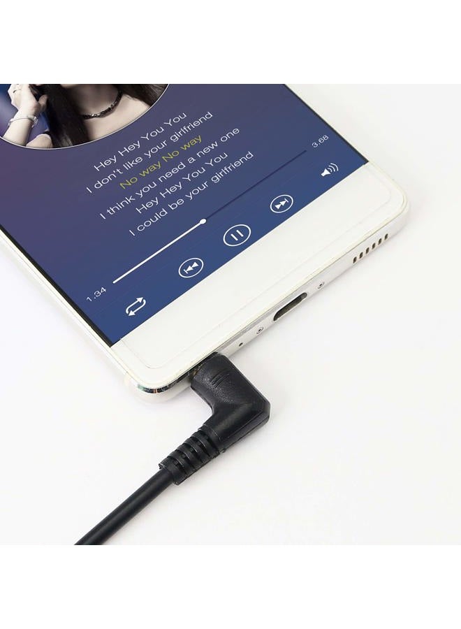 SinLoon 3.5mm TRRS Cable,SinLoon (2-PACK)Gold Plated 90 Degree Right & Left Angled 3.5mm Stereo 4-Pole male to male Auxiliary Audio Cable for iPhone, iPad or Smartphones,Tablets,Players Microphone(4-P - Image 4