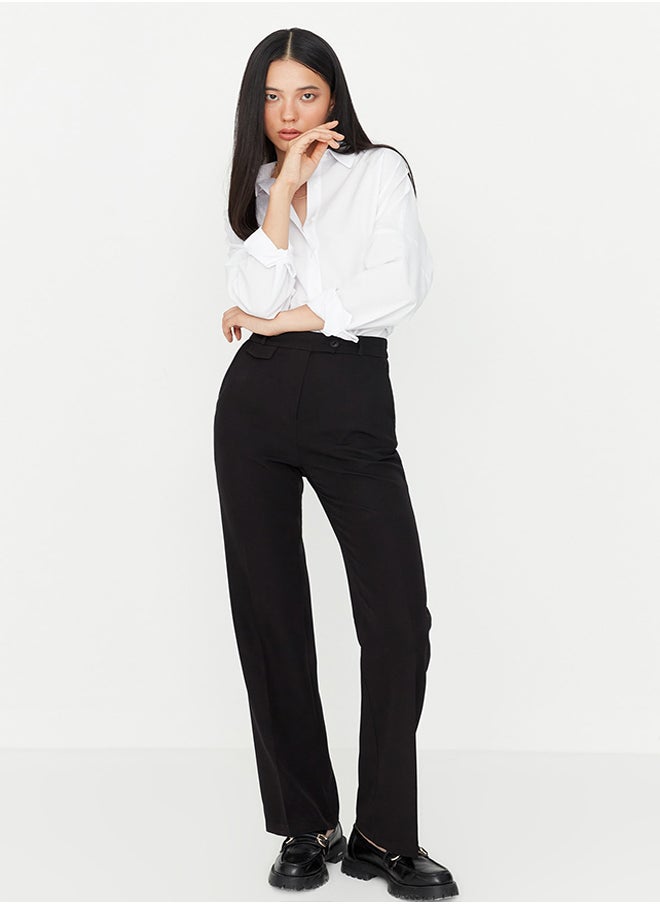 Black High Waist Wide Leg Woven Trousers TWOAW23PL00240 - pzsku/ZD0BA71DCE06DA7C525CBZ/45/_/1729755094/d4fc4a39-cd0e-42c6-b5a6-200d5f56f90f