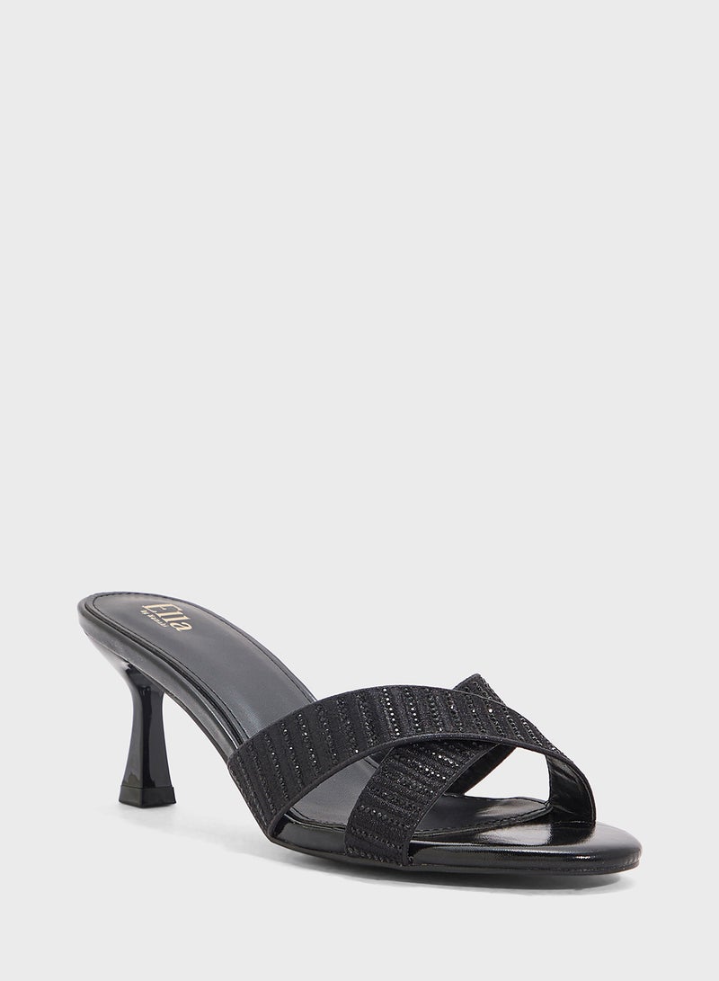 ELLA Diamante Strap Heeled Sandal  - Image 2