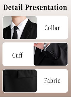 Men's 4-Piece Suit Set, Notch Lapel Blazer, Trousers, Shirt, and Tie, for Business Casual and Formal Wear - pzsku/ZD0BA846B8635AEB59FD9Z/45/_/1734059741/49b77ee2-a5fb-4662-8ad5-8626e61e5ff3