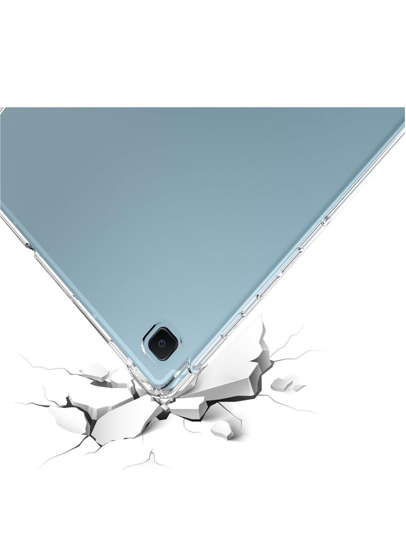 دوسالا جراب شفاف لهاتف Samsung Galaxy Tab S6 Lite 10.4" 2020 (SM-P610/P615)، غطاء واقٍ خفيف الوزن من مادة TPU الناعمة الممتصة للصدمات لهاتف Samsung Galaxy S6 Lite 10.4" - Image 5