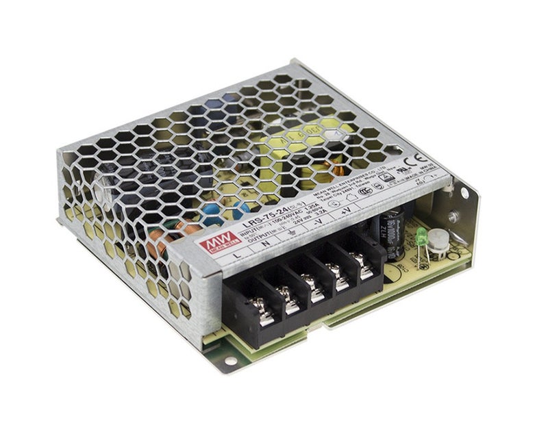 MEAN WELL LRS-75-15 LRS-75 Series 75 W Single Output 15 V Enclosed Switching Power Supply - 1 item(s) - Image 1